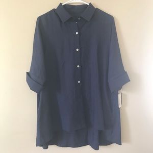 Hi Lo Linen Tunic with Pockets!
